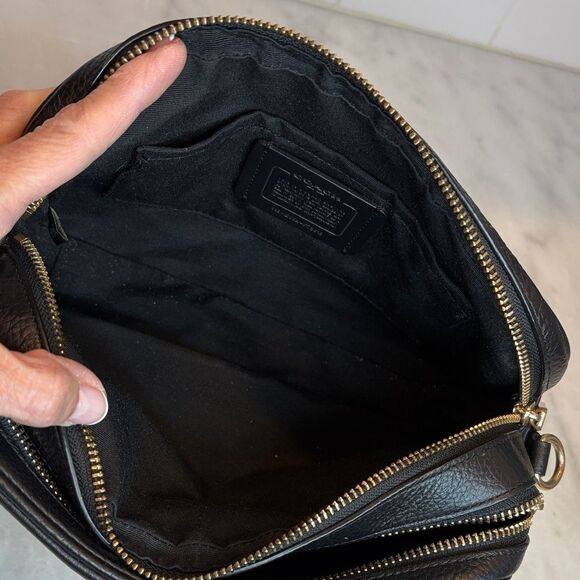 Coach Crossbody Bag Purse Handbag Leather Embossed Horse & Carriage Jes Pebbled - Picture 13 of 16